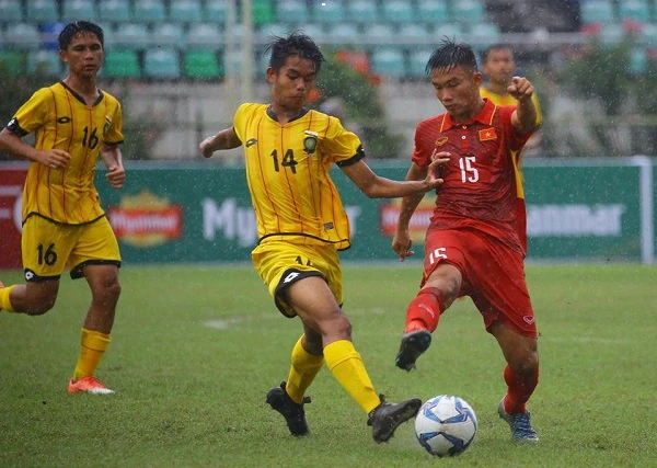 Đội U18 Việt Nam đã giành chiến thắng dễ dàng trước Brunei (ảnh: VFF)