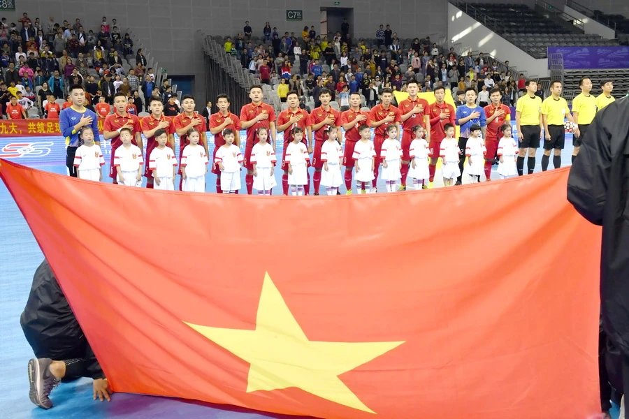 Đội tuyển futsal Việt Nam đặt mục tiêu vào VCK châu Á. Ảnh: ANH TRẦN