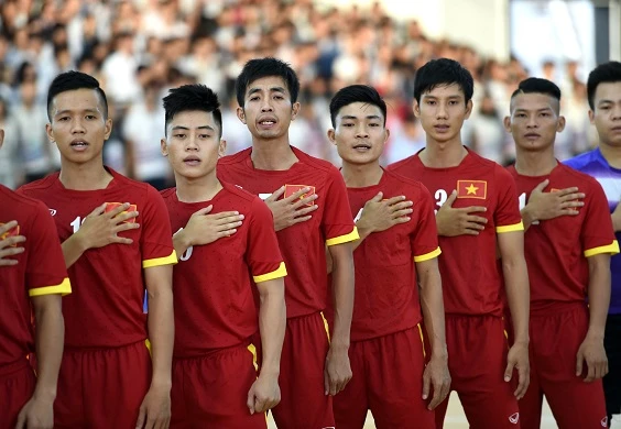 Đội tuyển futsal Việt Nam (ảnh: QUANG THẮNG)