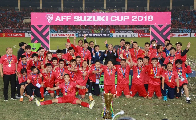 Đội Việt Nam nhập cuộc Asian Cup 2019 với vị thế của nhà vô địch Đông Nam Á. Ảnh: DŨNG PHƯƠNG