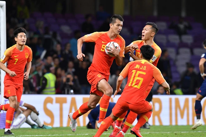 Trung Quốc giành vé thứ 2 vào Tứ kết sau đội Việt Nam. Ảnh: AFC