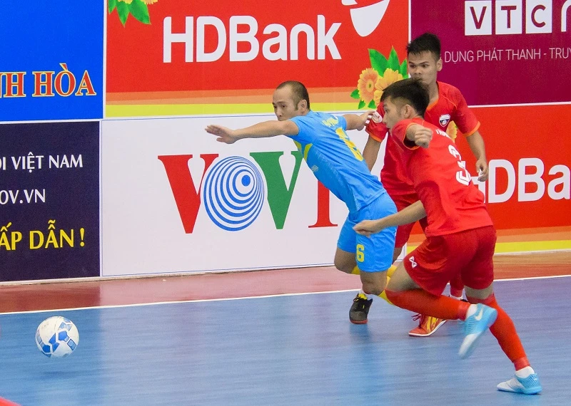 Sanna Khánh Hòa sớm giành vé vào vòng 2 sau 3 trận thắng liên tiếp. Ảnh: Anh Trần