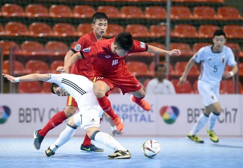 Các cầu thủ Việt Nam sẽ gặp lại Nhật Bản ở bảng C. Ảnh Đoàn Nhật