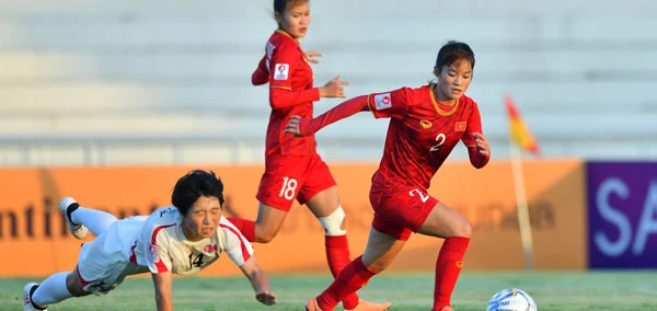 Các cô gái Việt Nam tạo ấn tượng sau 2 trận đầu tiên. Ảnh: AFC