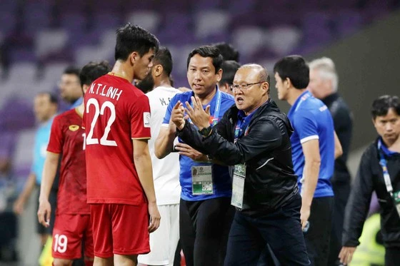 Việt Nam chuẩn bị cho 2 trận quan trọng với UAE và Thái Lan trên sân nhà. Ảnh: Minh Hoàng