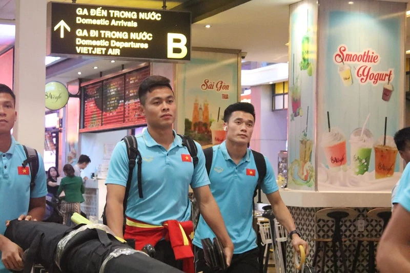 Đội tuyển U22 Việt Nam sẽ có 4 ngày tập luyện tại TPHCM trước khi lên đường sanh Philippines. Ảnh: Hữu Thịnh