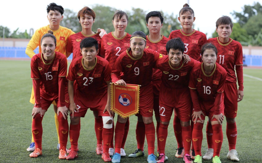 Đội tuyển nữ Việt Nam giành vé vào bán kết. Ảnh: Đông Huyền