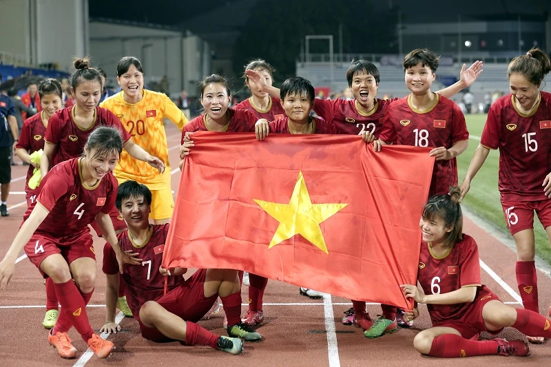 Bóng đá nữ Việt Nam tiếp tục ghi dấu ấn trên đấu trường khu vực. Ảnh: Dũng Phương