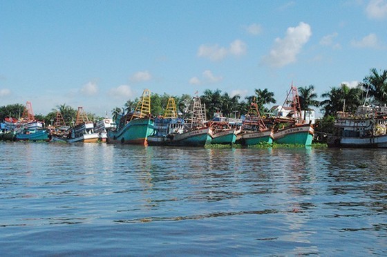 Several fishing vessels in Kien Giang Province are mooring at the dock although it is the main fishing season of the year. (Photo: SGGP)