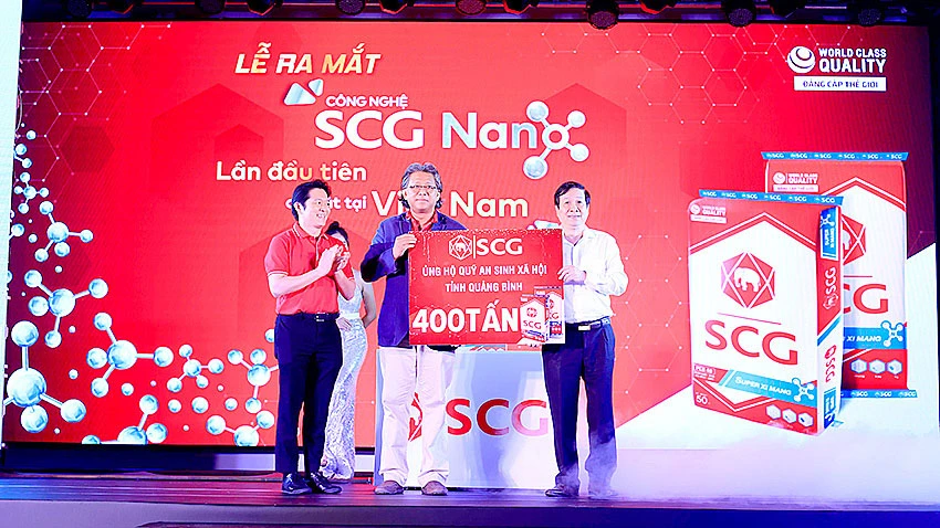 SCG tặng 400 tấn SCG Super xi măng xây dựng cơ sở hạ tầng tại tỉnh Quảng Bình