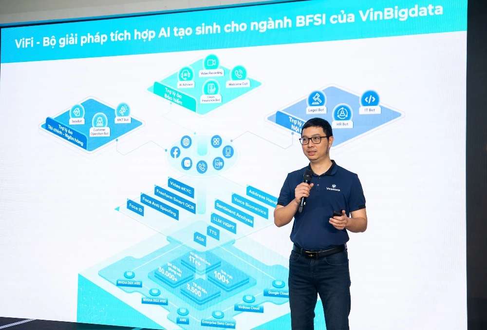 TS. Đào Đức Minh, Tổng Giám đốc Công ty Cổ phần VinBigdata chia sẻ về bộ giải pháp của ViFi.