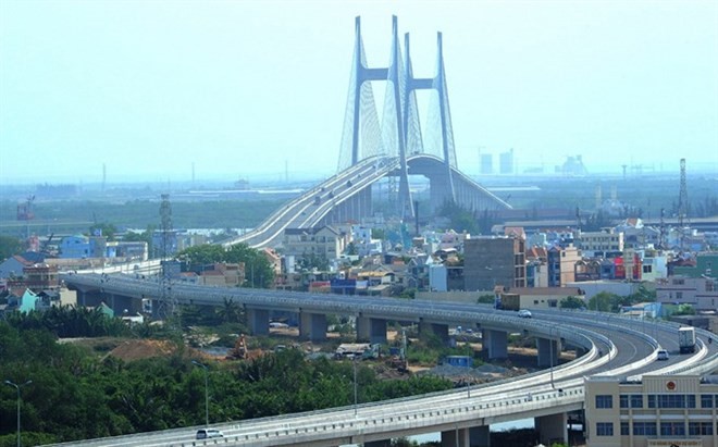 HCM City’s Phu My Bridge - the biggest cable-suspension bridge over the Sai Gon River (Source: VNA)