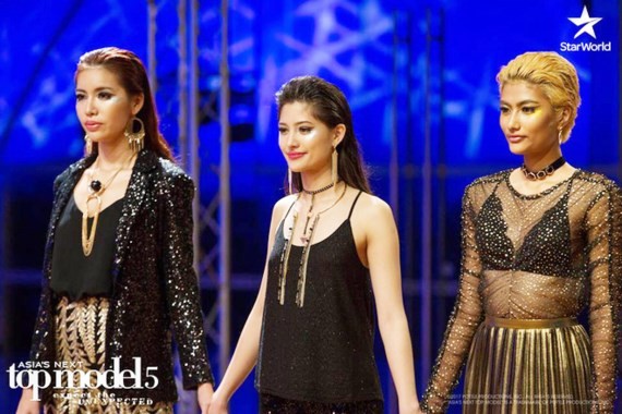 The three finalists for the 2017 Asia's Next Top Model