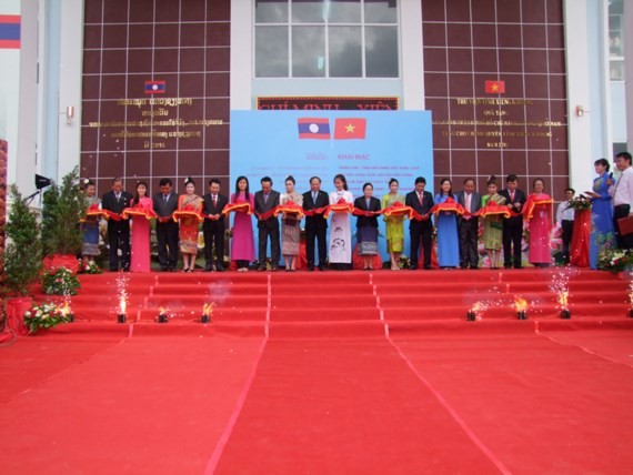 The opening ceremony of the photo exhibition 