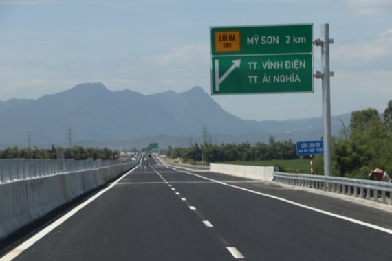 The distance of 65km of Da Nang-Quang Ngai Expressway is opened for the public on August 2.