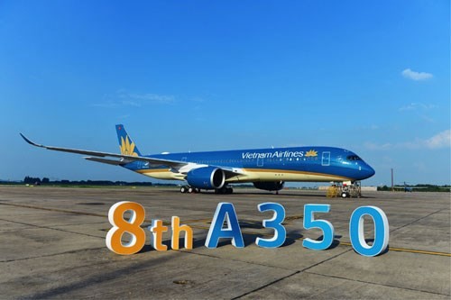 Vietnam Airlines has received the eighth Airbus A350 aircraft(Source: hanoimoi)