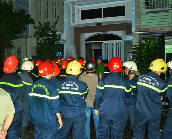 The fire occurred at a three-storey house in Ho Chi Minh City’s District 8. (Photo: Sggp)