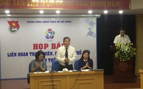 The announcement ceremony is held by the Ho Chi Minh Communist Youth Union (HCYU)’s Central Committee in Hanoi on October 11.  (Photo: sggp)