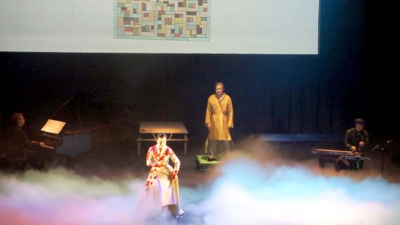 A scene in the play