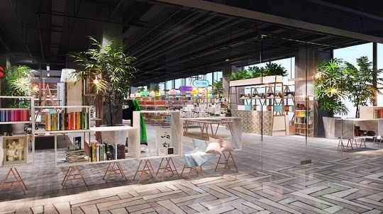 A 3,000sq.m “book city” that will provide one million books and thousands of stationery products will open at the Garden Mall in HCM City’s District 5 next month​ (Photo pnc.com.vn)