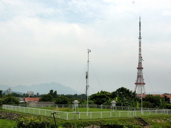A weather station of the National Centre for Hydro-meteorological Forecasting's chapter in northern Tuyen Quang province (Photo: VNA)