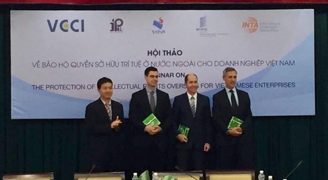 A seminar on the protection of intellectual rights overseas for Vietnamese enterprises organised by the World Intellectual Property Organisation (WIPO) in HCM City (Photo VNA)