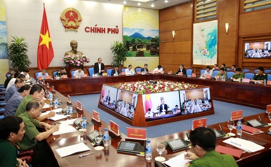 Deputy PM Truong Hoa Binh speaks at an online conference on aviation security on April 24. (Photo: Sggp)