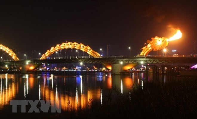 Dragon Bridge in Da Nang city (Source: VNA)
