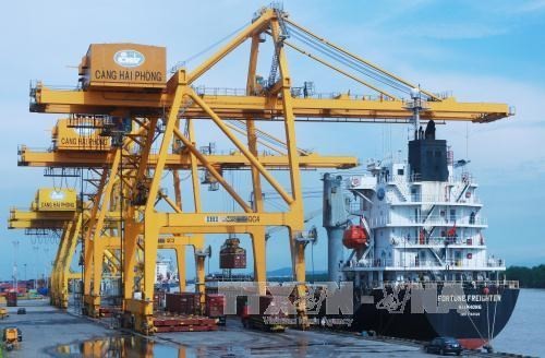 The Hai Phong International Container Terminal (HITC) will welcome the first ship on May 13. Illustrative image. (Photo: VNA)