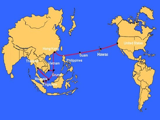 The Asia America Gateway (AAG) undersea cable continues to suffer from a breakdown. (Photo: zing.vn)