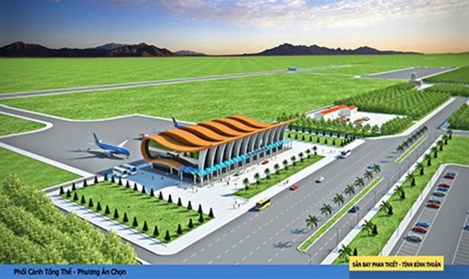 The Phan Thiet Airport is expected to open by 2020 (Photo: baogiaothong.vn)