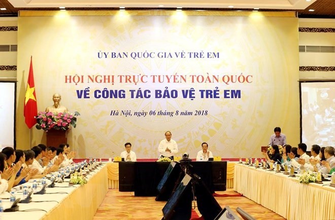 Prime Minister Nguyen Xuan Phuc addresses the conference (Photo: VNA)