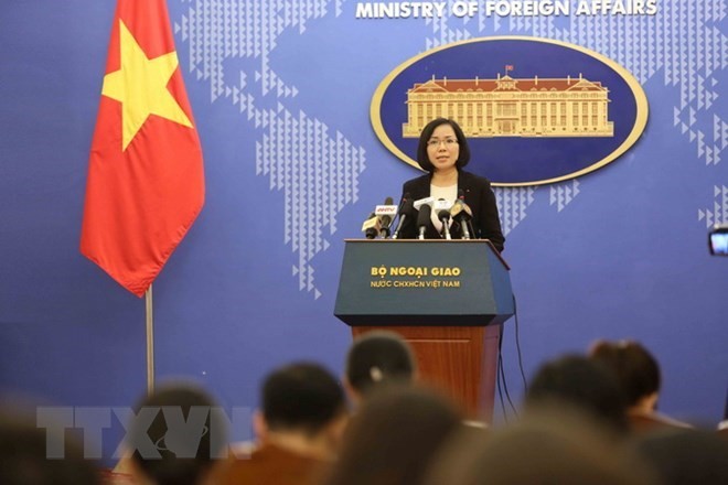 Vice Spokesperson of the Vietnamese Ministry of Foreign Affairs Nguyen Phuong Tra. (Source: VNA)