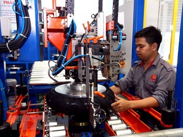 Tyre production chain in Casumina Hoc Mon factory (Source: VNA)