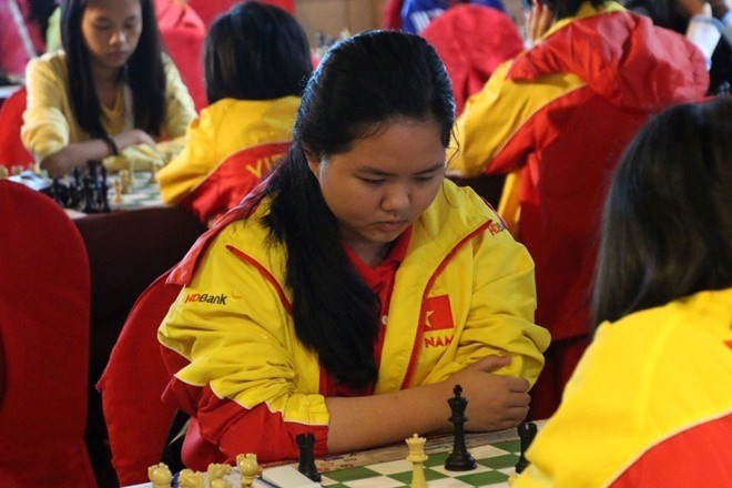 Vietnamese chess player Bach Ngoc Thuy Duong  (Photo: zing.vn)