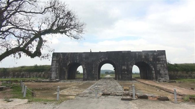 The southern gate of the Ho Dynasty Citadel (Photo: VNA)