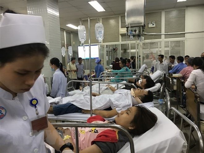 Injured victims being treated at Cho Ray Hospital in HCM City.(Photo: VNA)