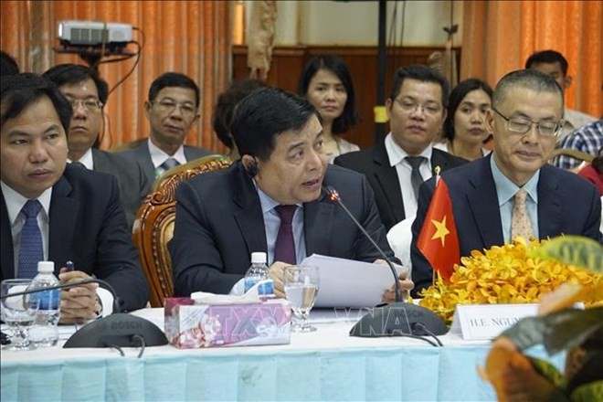 Vietnamese Minister of Planning and Investment Nguyen Chi Dung speaks at the event (Source: VNA)