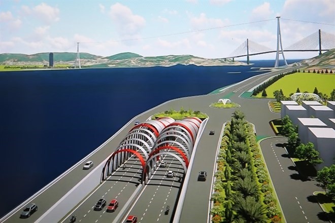 An architecture design of Cua Luc tunnel project by Transport Engineering Design Inc. (Source: Photo baoquangninh.vn)