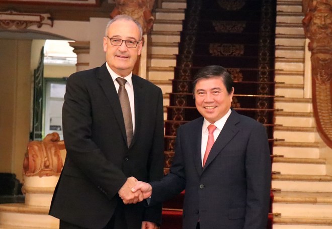 artment of Economic Affairs, Education and Research Guy Parmelin (Photo: VNA)