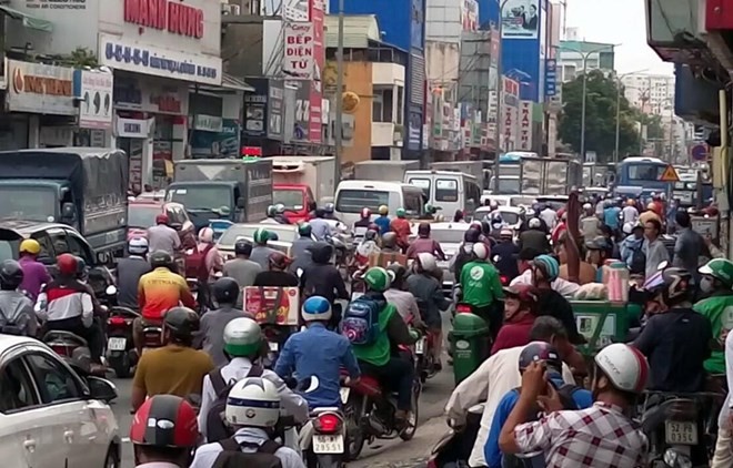 Traffic congestion in Ho Chi Minh City (Photo: VNA)