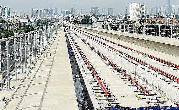 The Ho Chi Minh City's first metro line Ben Thanh-Suoi Tien construction project