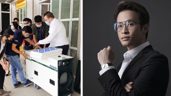 Ha Anh Tuan is the first singer who  coordinates with his friends to finance the entire cost of the installation of three negative-pressure isolation rooms.