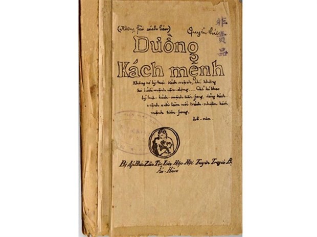 The original version of Duong Kach Menh (The Revolutionary Path), a book of lectures by Nguyen Ai Quoc (Photo from the Vietnam National Museum of History)