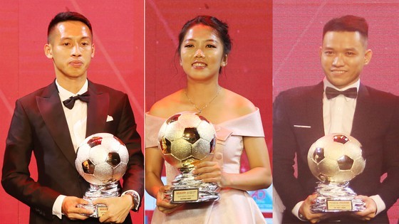 Players Hung Dung ( L), Huynh Nhu (c ) and Tran Van Vu