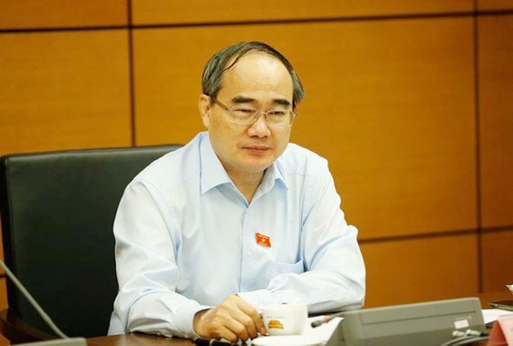Secretary of HCMC Party Committee Nguyen Thien Nhan (Photo: SGGP)