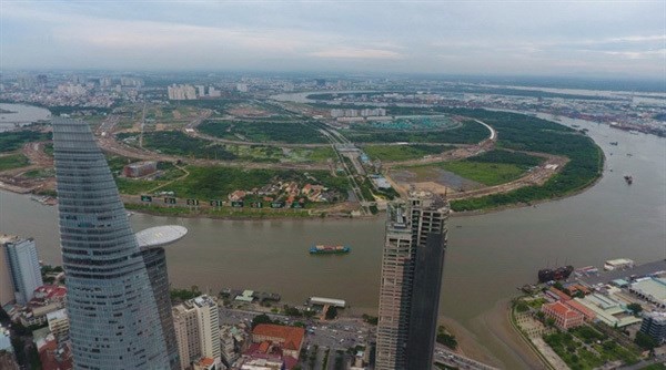 A view of the Thu Thiem new urban area project in HCM City’s District 2 (Photo: VNA)
