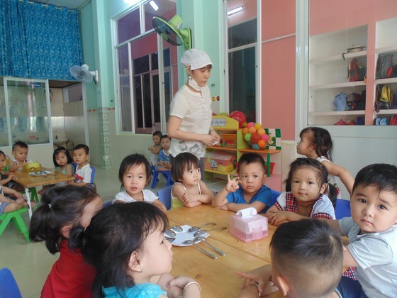 The day care service in nursery schools in HCMC will start on September 7. (Photo: SGGP)