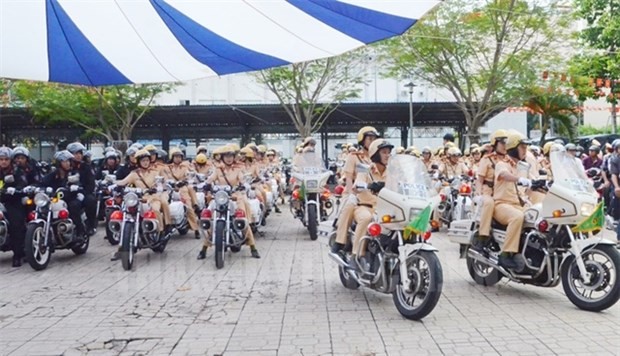 The police force in HCM City has launched an action month to ensure security, social order and safety (Photo: hcmcpv.org.vn)
