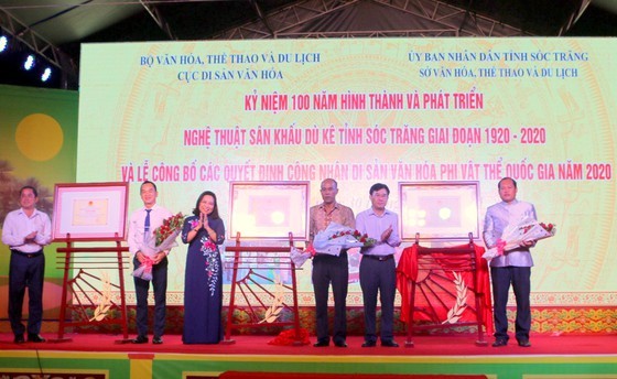 Announcement ceremony of the decision to recognize  three national intangible cultural heritages in Soc Trang Province